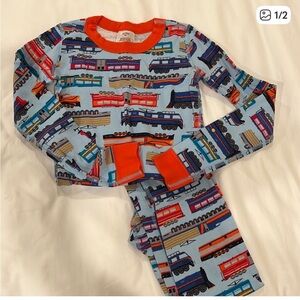 HannaJams™ Pajama Set
 Hanna Andersson Boys train pajamas size 130/8